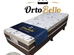 Cama Box Conjugada Solteiro Matelassê D33 – OrtoBello