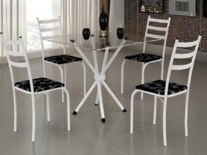 Mesa Maraba Tmp Vdr Quadrado 75 Branco 4Cd Teixeira – 4.0 – SR