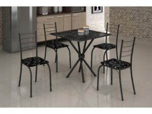 Mesa Rio Granito 70×70 4Cd Preto Mart Cinza Teixeira 3.2 – SR – 3.5 – PR