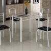 Mesa Rio Vidro 100x60 4Cds Martelado Teixeira - 4.3 - SR - Image 2