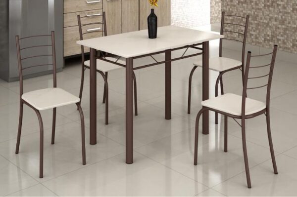 Mesa Rio Granito 100x60 4Cadeiras -Teixeira - 3.8 -  - 4.0 - RN - Imagem 3