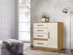 CÔMODA VÊNUS 4 GAVETAS C/ SAPATEIRA –  97cm – MOVAL – 3.0/RN 3.1/TRA