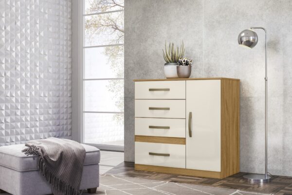 CÔMODA VÊNUS 4 GAVETAS C/ SAPATEIRA -  97cm - MOVAL - 3.0/RN 3.1/TRA - Imagem 2