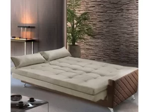 ESTOFADO SOFÁ CAMA VIENA CORINO – 210cm – LUXURY – 1.07 – RN