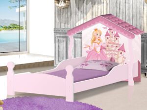 Cama Solteiro Casa Princesa Rosa J A Moveis – SR