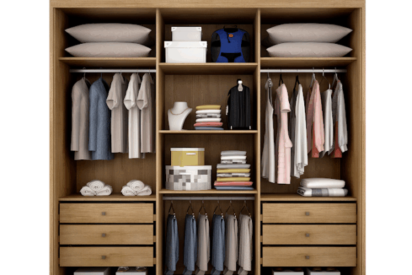 ROUPEIRO GR AREZZO PLUS C/ ESPELHO 3P CORRER 6G- 100%MDF - 2,08m - NOVO HORIZONTE - 1.5/RN 1.4/TRA - Imagem 3