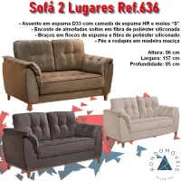 SOFÁ 2 LUGARES 636 – RONDOMÓVEIS – RN