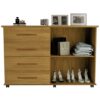 CÔMODA BALI 4 GAVETAS 2 PORTAS - 136,5 cm - PRIMUS - 5.5 - TD - 5.7 - PR - Imagem 6