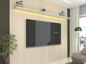 Painel Requinte 220 com LED Off White Gelius – SR