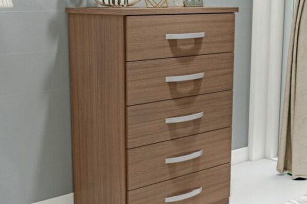 CÔMODA VALENÇA SAQUAREMA 5 GAVETAS - 62 cm - AS MÓVEIS - 1.5 - SR - 1.6 - TRA