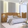 CABECEIRA CASAL/QUEEN RUBI MDF COM 2 CRIADOS - 2,45m / 2,60m - D'DORO - 6.4 - SR - 6.0 - PR
