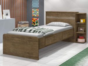 Cama Bau Solt Jade c/  2 Gavetas –  J A Moveis – 3.5 – SR- 4.8- TD