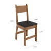 Mesa de Jantar Milano 155X68 c/ 6 Cadeiras Poliman - 6.6 - SR/RF - Image 7