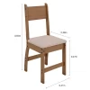 Mesa de Jantar Milano 155X68 c/ 6 Cadeiras Poliman - 6.6 - SR/RF - Image 4