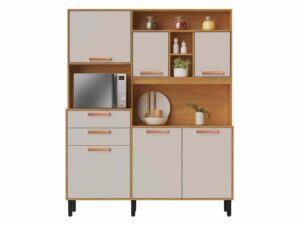 KIT COZINHA NAPOLES 6 PORTAS 2 GAVETAS – 1,60m – ITATIAIA – 7.4 – TD – 7.1 – TRA – 6.1 – PR – 7.4/RN
