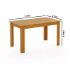 Mesa de Jantar Fucsia/Violeta Mel 136×75 c 6 Cad Brisa - 5.7 - RN - 5.8 - SR/RF - Image 3