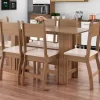 Mesa de Jantar Milano 155X68 c/ 6 Cadeiras Poliman - 6.6 - SR/RF - Image 5