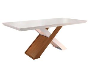 Mesa Imperatriz 180 Tampo MDF – Vidro Rufato – c/6 cadeiras Sophia – 1.62 – SR – 1.51 – PR