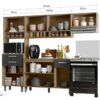 Cozinha Completa Siena 4P - 2.40m - 7.7 - LD - Image 3