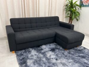 Estofado Sofá Colorado com Chaise – 2.13m – Linho – 9.5 – LD