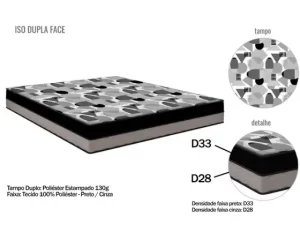 Colchão Casal Iso D28/D33 Dupla Face 138x188x20 Ortobom – 4.9 – SR