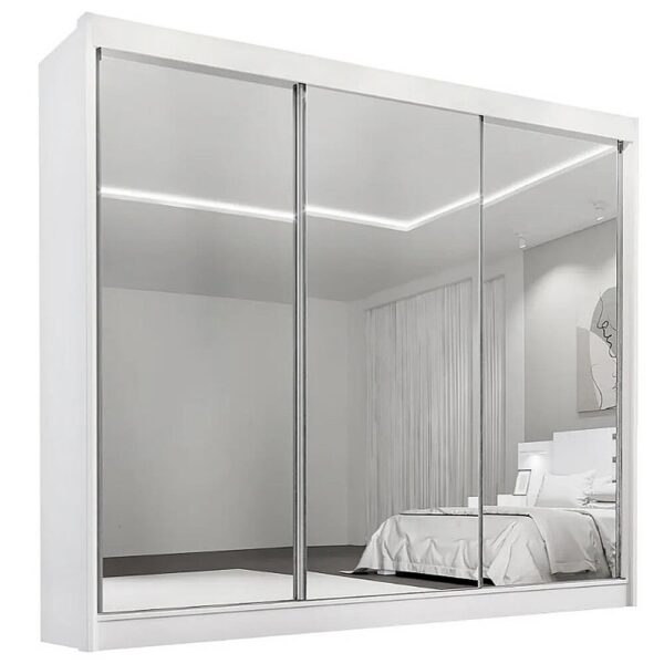 Roupeiro GR Dubai/Los Angeles C/ Espelho 100%MDF - 2.73m - 2.2/LD 2.3/PR 2.6/SR - Imagem 3