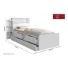 Cama Solteiro Baú Isa + Auxiliar Mili – VJ MÓVEIS - 4.8 - TD - Image 3