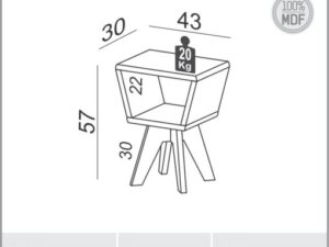 Mesa de Canto TB713 – Dalla Costa- 1.4 – TD