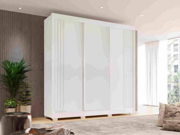 Roupeiro Guarda-Roupa Atenas Salleto 100%MDF - 3P4G - 2,20m - 1.2/SR - Imagem 5