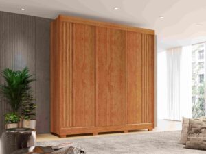 Roupeiro Guarda-Roupa Atenas Salleto 100%MDF – 3P4G – 2,20m – 1.2/SR