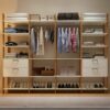 Closet 4 Torres TW406  - 2,89m - Off White/Freijó – 100% MDF -  DALLA COSTA -  1.54 - TD