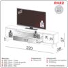 Rack até 60″ Anita R422 2,20m  – Dalla Costa - 8.1 - TD - Image 4