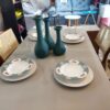 Mesa Agata 1,20 c/ 4 cadeiras Livia Telinha Solare - madeira maciça -   - SR 5.6 / 1.25 RN