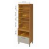 PANELEIRO 2PT 1 GAV NIC PRINCESA - 70cm - NESHER - 6.1 - RN/LD - Image 2