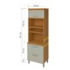 PANELEIRO 2PT 1 GAV NIC PRINCESA - 70cm - NESHER - 6.1 - RN/LD - Image 3