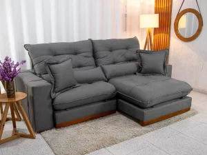 Estofado Sofá Retrátil e Reclinável Toronto 2.50m – Pillow 28cm – 2.0/RF/LD/PR/TD