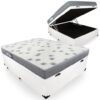 Colchão Casal Light D33 + Base Box Baú – Ortobom + Biostar