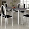 MESA SOMA TUBULAR 1.40m C/6 CADEIRAS GRANITO OU ARDOSIA - 7.2 - TRA