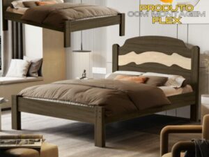 Cama Casal/Viúva Íris 100% mdf – Vj Móveis- 2.6- TD – 2.4 – PR