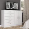 Cômoda 2 portas e 5 gavetas Atenas - 123 cm - EVIDÊNCIA MÓVEIS - 2.8 - PR