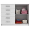 Cômoda 2 portas e 5 gavetas Atenas - 123 cm - EVIDÊNCIA MÓVEIS - 2.8 - PR - Image 2