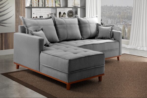 ESTOFADO SOFÁ C/CHAISE MILÃO - LINHO - 230cm - EVIDENCE - 1.6 RN/ RF/SR - Image 3
