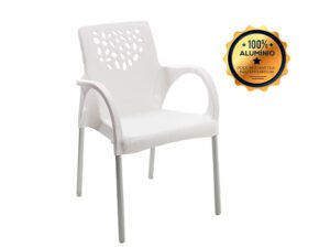 Cadeira/Poltrona Deluxe Branco Forte Plástico – 1.2 TD