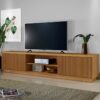 RACK AREZZO ATÉ 75" 2 PORTAS DESLIZANTES RIPADAS – 180cm - MAVAULAR - 5.6 - TD