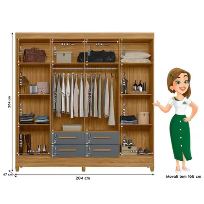 ROUPEIRO GR FLORIDA 8P4G - 2,04m - MOVAL - 8.4/TRA 8.1/RN - Imagem 4