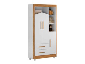 DORMITORIO DUDA ROUPEIRO + BERÇO C/ COLCHÃO + COMODA – TIGUS – 1.2 – RN