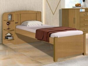 Cama Solteiro Milênio Plus Baú 100%MDF – 1.30m – D Doro Móveis – 4.5 – LD / PR – 5.0 – SR / RF