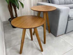 Conjunto de Mesa de Apoio e Centro Sparta – 45x45cm – 3.1 – LD