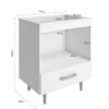 Balcão Alecrim para Cooktop 4 Bocas - 72cm - 1.6 - LD - Image 2