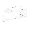 Rack Bar até 60″ Madrid 1,80m – Artely - 5.5 - TD - Image 5